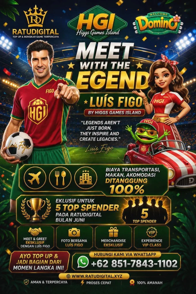 Meet With The Legend Luís Figo by Higgs Games Island x RatuDigital