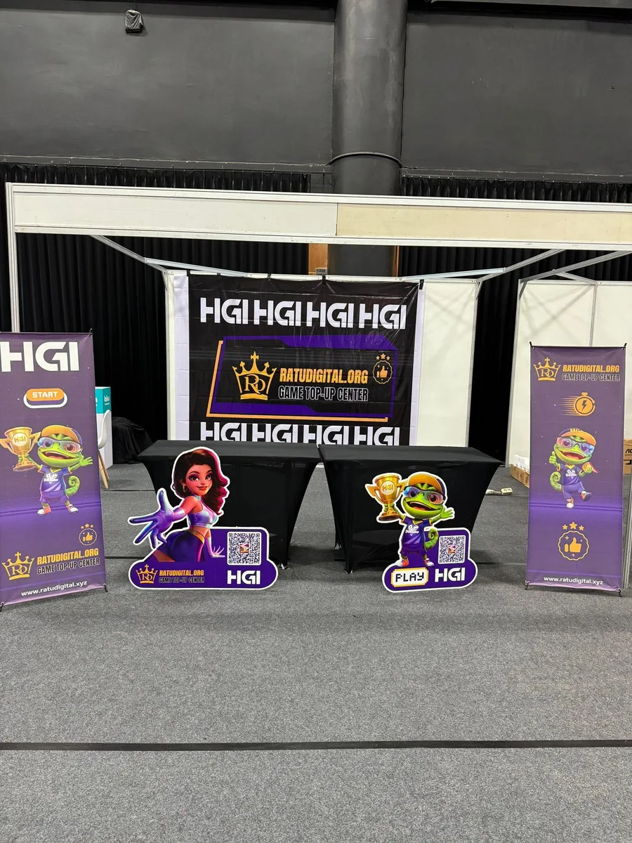 Booth RatuDigital di Tournament Domino Higgs Games Island