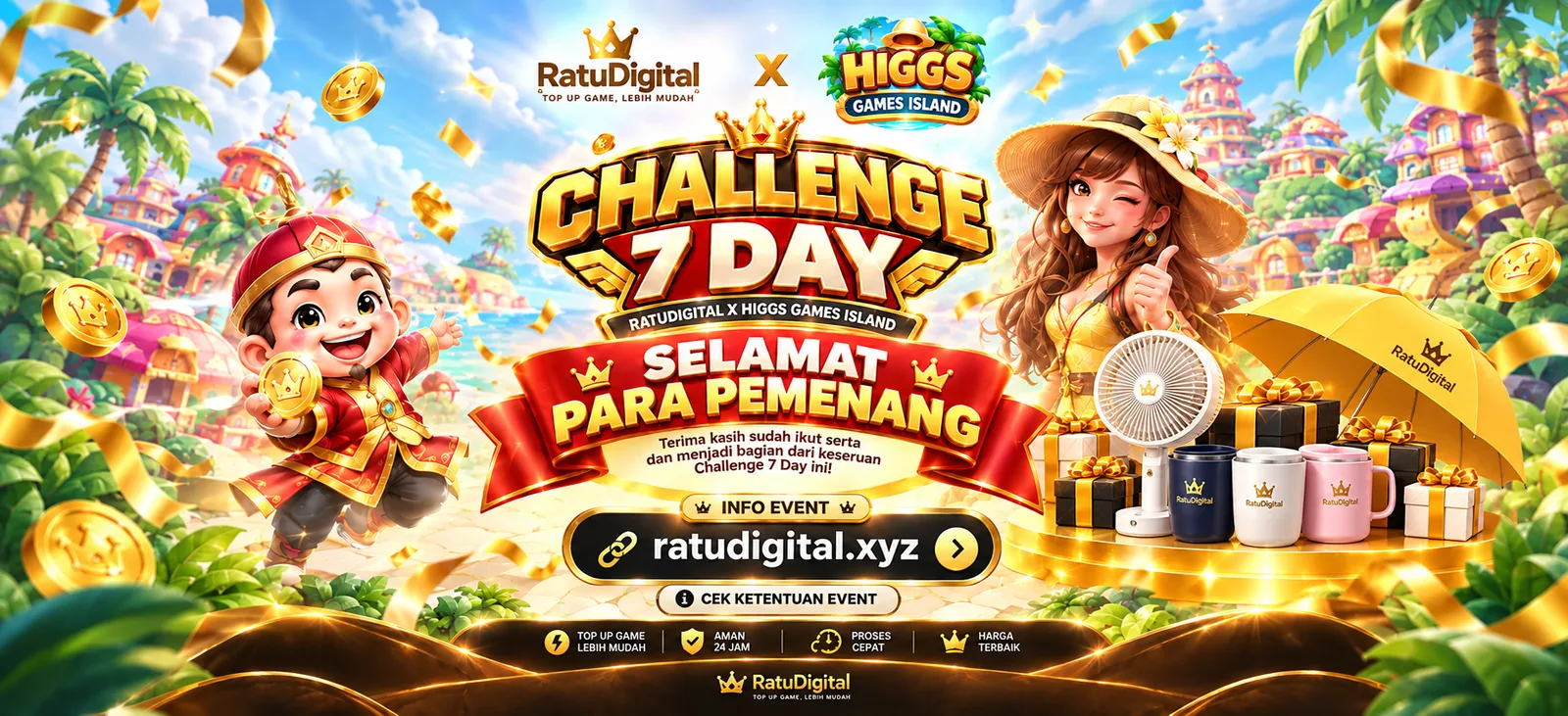Pemenang Challenge 7 Day RatuDigital x HGI