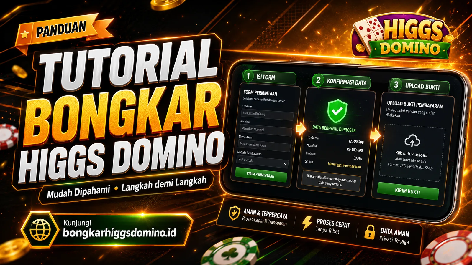Tutorial Bongkar Higgs Domino Aman dan Mudah